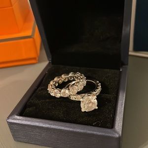 3 carrot Diamond ring engagement ring and wedding band set